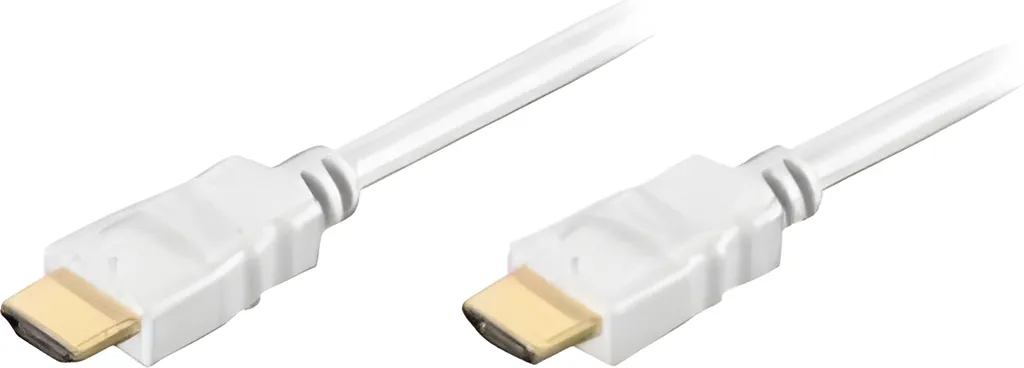 Câble HDMI High Speed 10m Blanc Ethernet Techly Connecteurs Blindés - 3
