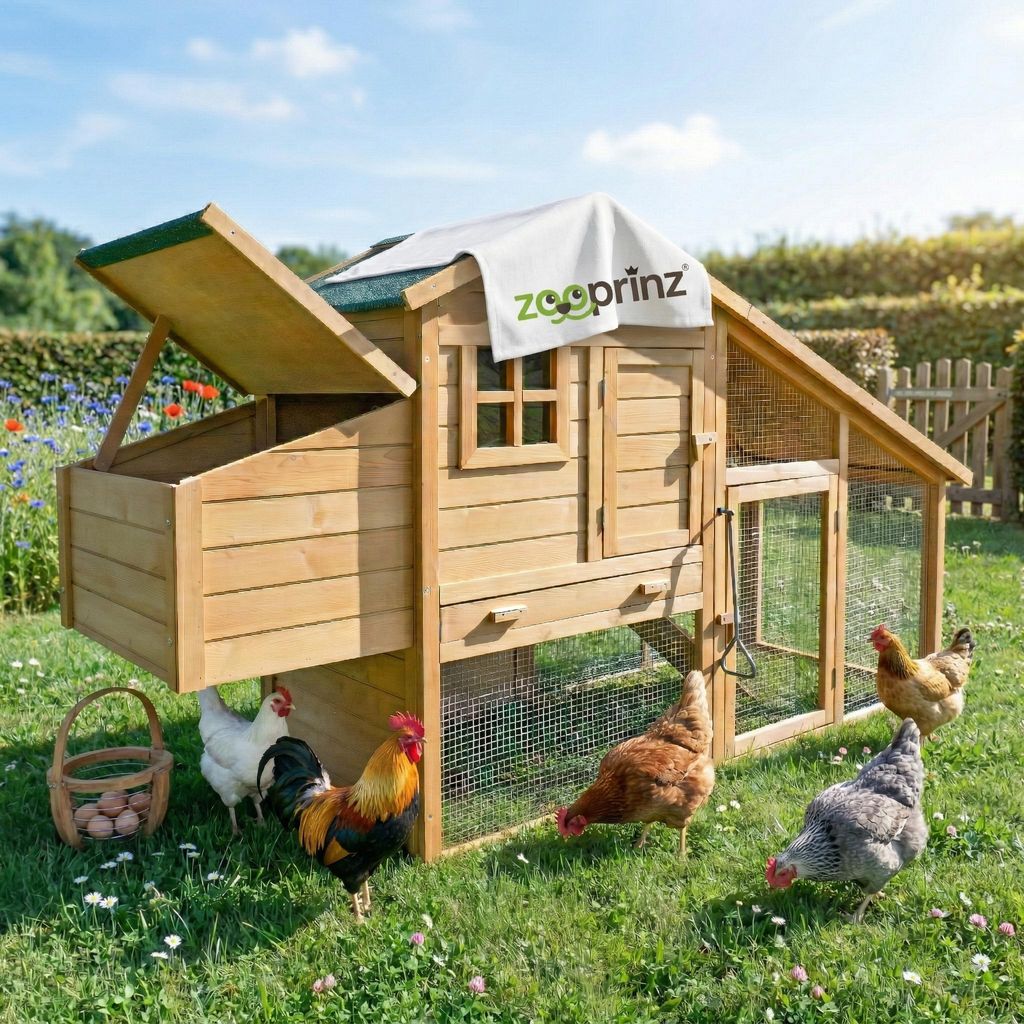 zooprinz Hühnerstall Hühnerhaus Komfort | mit Auslauf | XXL Produktbild 