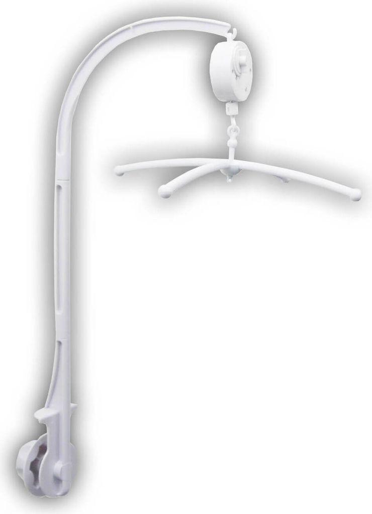 Niermann Mobilehalter zum Schrauben mit Spieluhr Weiß Produktbild 