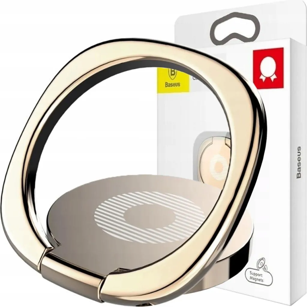 Baseus Privity Ring Holder SUMQ-0V Gold | Rotazione 360° e Supporto Auto