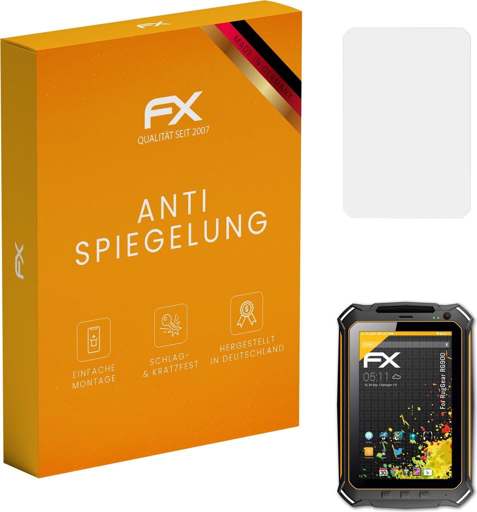 atFoliX FX-Antireflex 2x Schutzfolie kompatibel mit RugGear RG900 Displayfolie