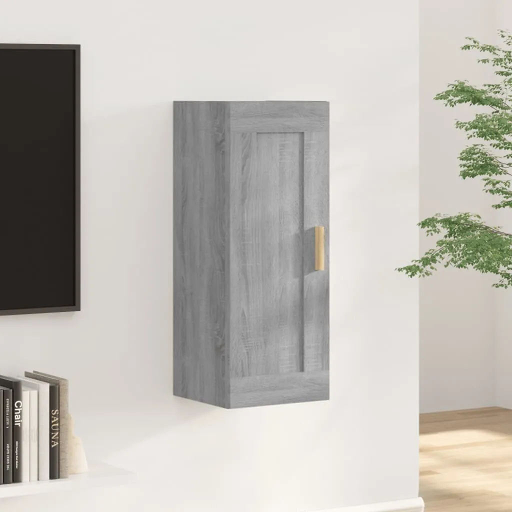 Maison Exclusive - Armadio a muro Grigio Sonoma 35x34x90 cm Materiale ligneo