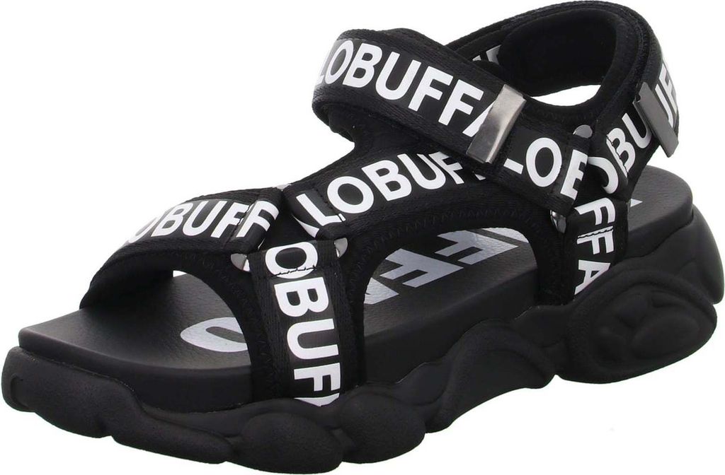 Buffalo Cld Tec - Sandal Platform - Nylon - Schwarz Synthetik Größe: 38 Normal