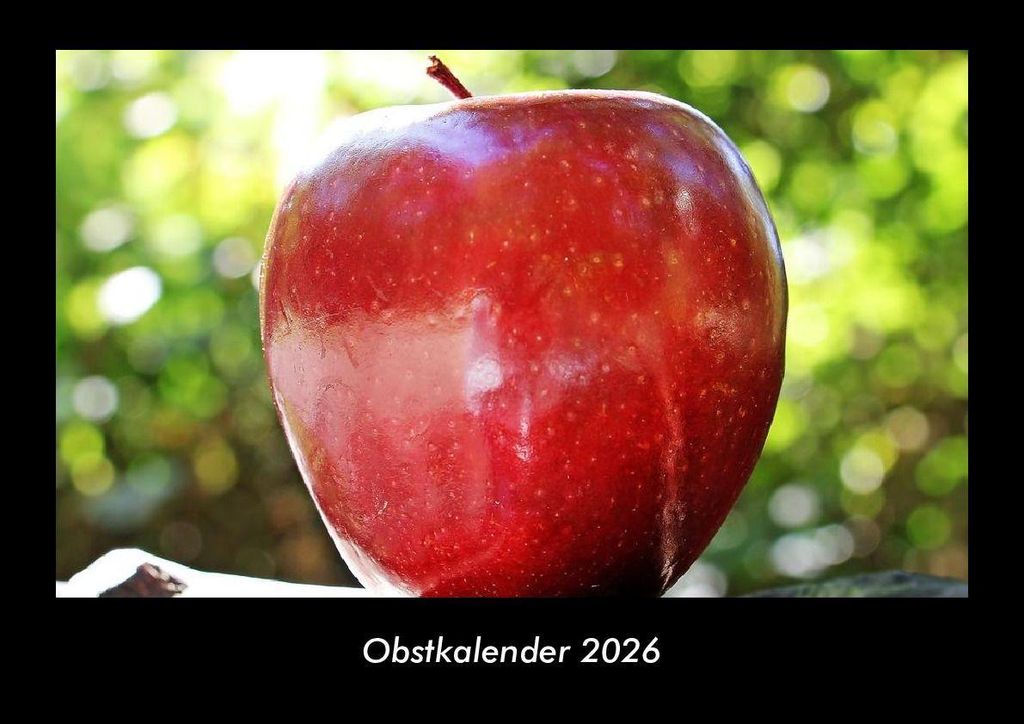 Obstkalender 2026 Fotokalender - Querformat DIN A3, Monatskalender mit Bild-Motiven von Obst und Gemüse, Ernährung und Essen