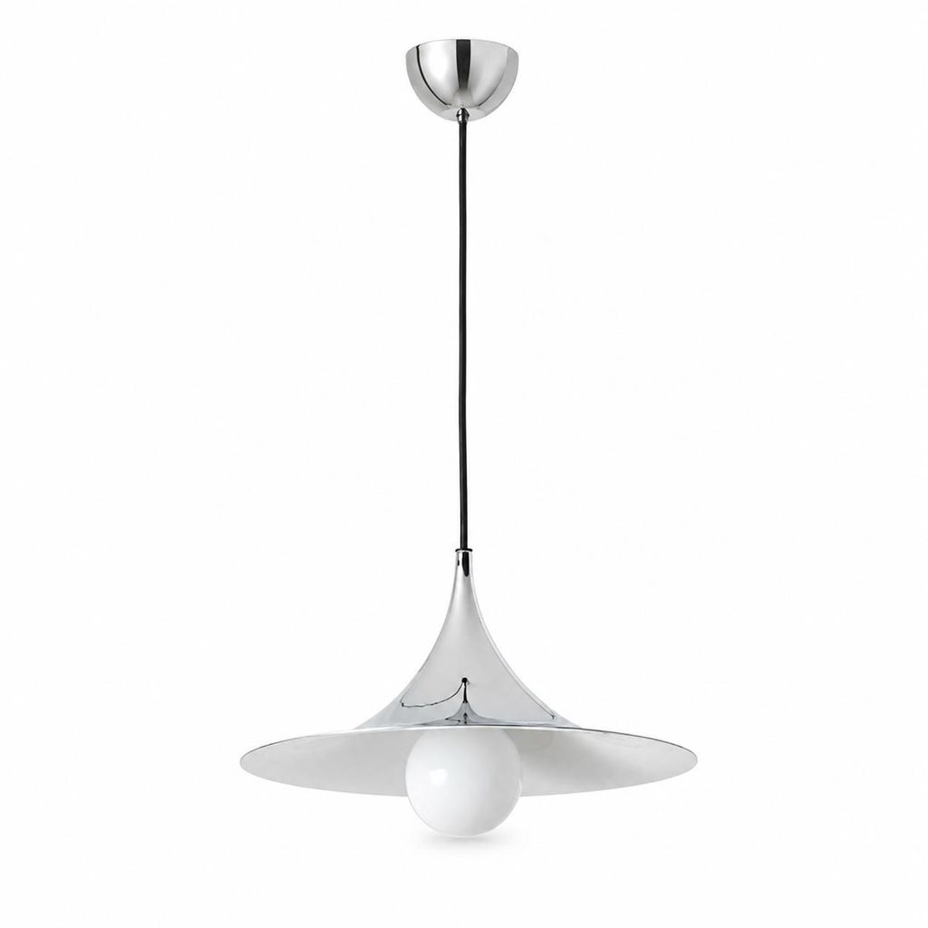 NILS Pendelleuchte E14, chromfarbene Metalllampe mit Produktbild 