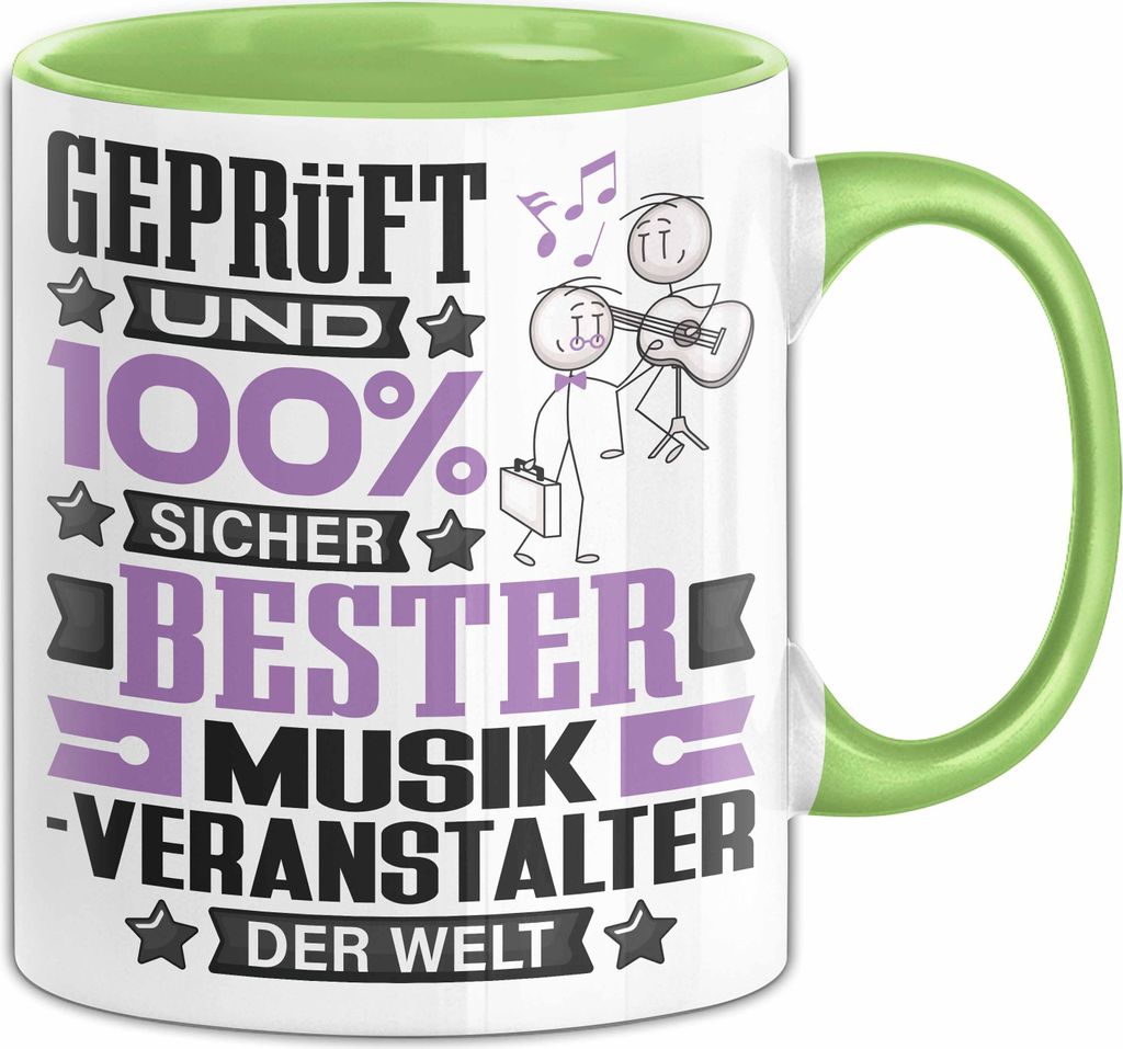 Musikveranstalter Geschenk Lustiger Spruch für Musikveranstalter Geschenkidee Bester Musikveranstalter Der Welt (Grün)