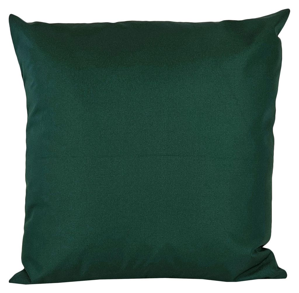 JACK 1x 45x45cm Outdoor Kissenhülle Bezug Kissen Hülle Lounge Garten Einfarbig, Farbe:Dunkelgrün