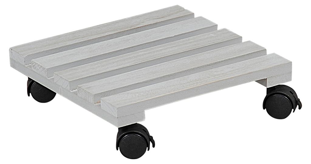 KESPER 69105 Pflanzenroller ausem Pappelholz, grau, 30 x 30 Produktbild 