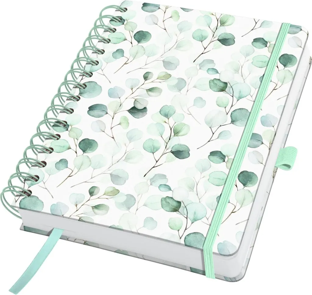 Agenda carnet de notes A5 240 pages pour bullet journal - Eucalyptus