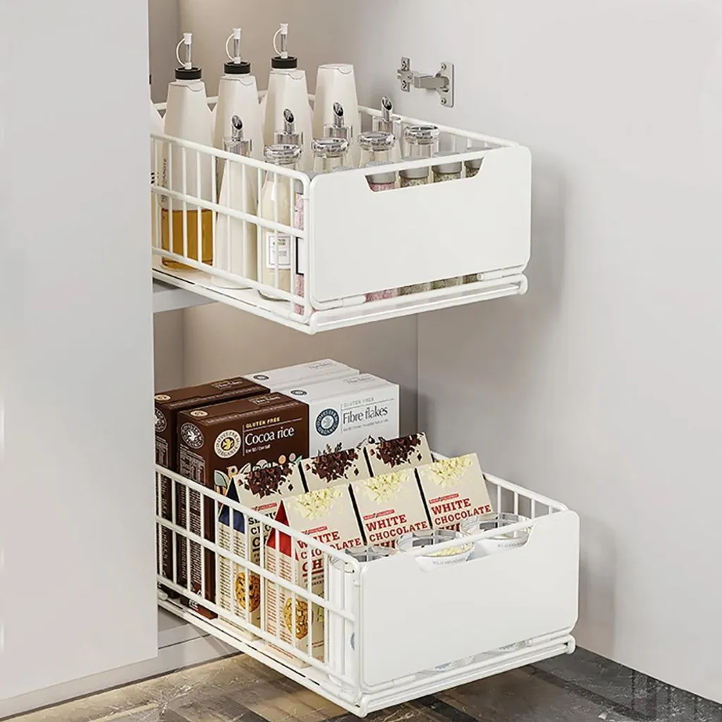 Organisateur extensible pliable en acier pour rangement sous évier - 3