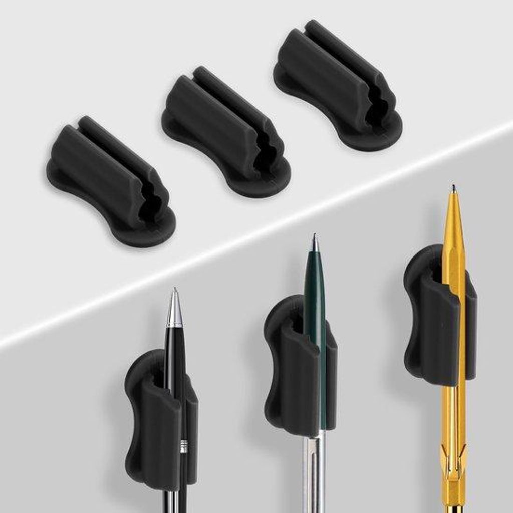 Silikonische Pinnenzubehör, 6-teilige selbstklebende Pinnenzubehör für Wand, silikonische Pinnenzubehörclip, selbstklebende Stiftehalter für S...
