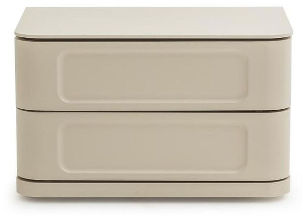 Schlafzimmer Nachttisch Nachtschrank Holz Beistelltisch Modern Möbel Beige