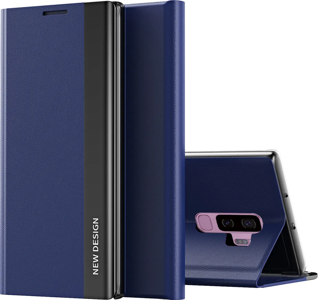Cover Samsung Galaxy S9 Plus Blu Navy LaimTop - Slim Magnetic Flip