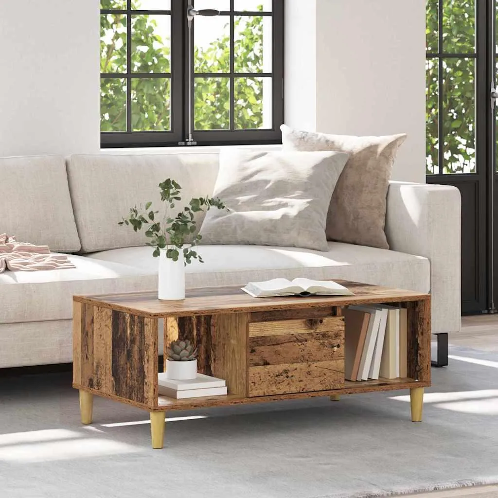 Maison Exclusive Tavolino 90x50x26,5 cm - Legno Antico Resistente