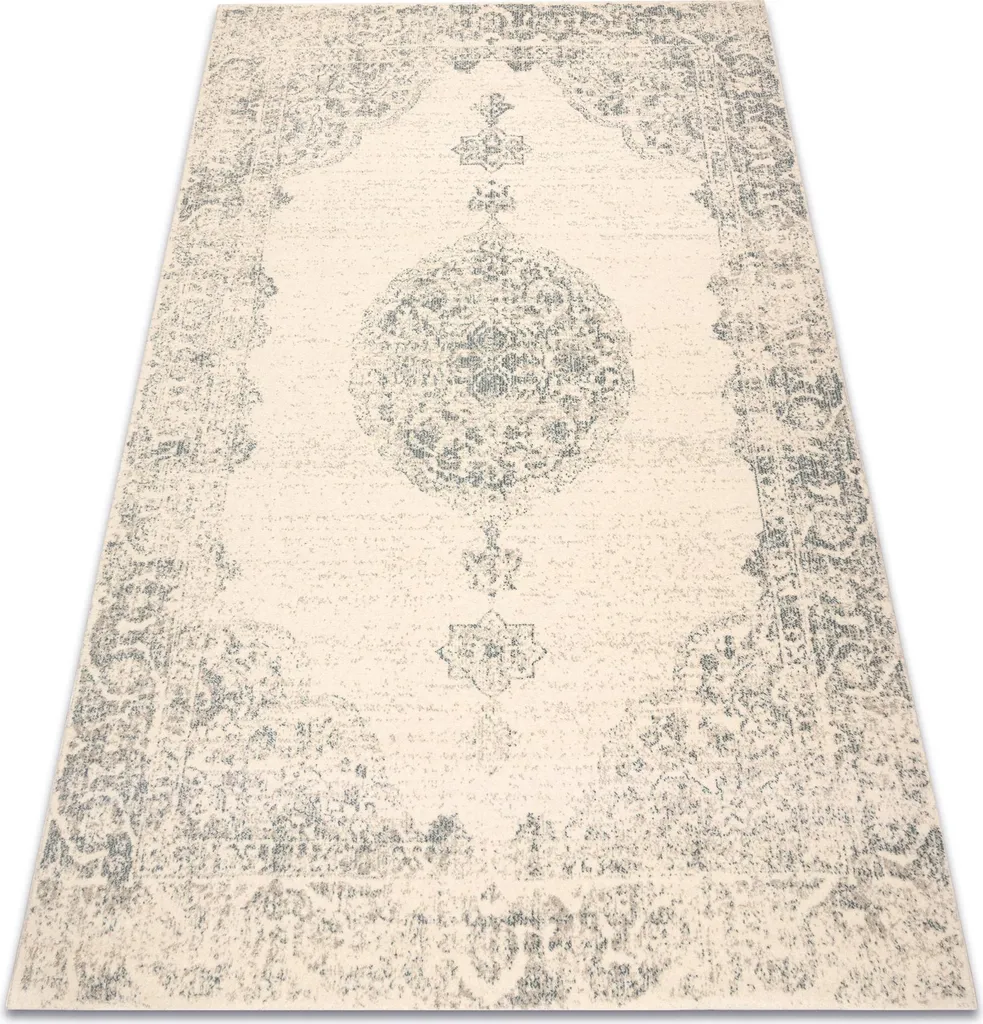 Tapis en laine ABBY 486.24.LA100 OSTA Ornement Bleu Beige 120x170 cm
