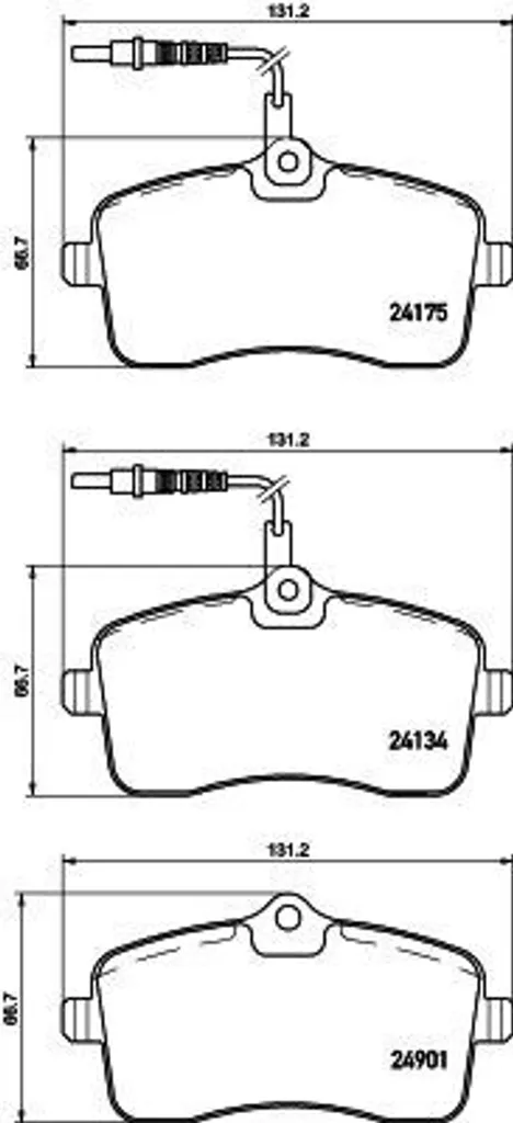 Plaquettes de frein HELLA avec revêtement anti-bruit pour Peugeot 407 SW