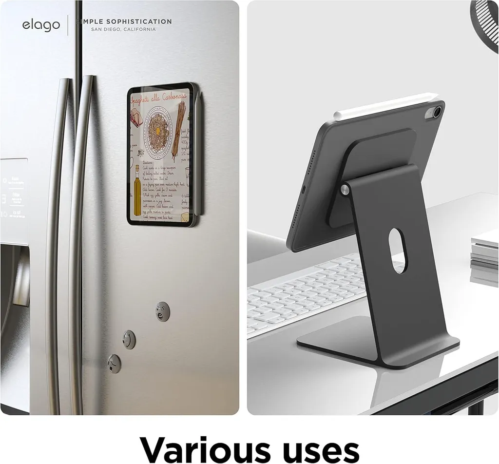 Custodia iPad Mini 6 Elago Magnetic Folio Grigio - Ideale Viaggi - 2