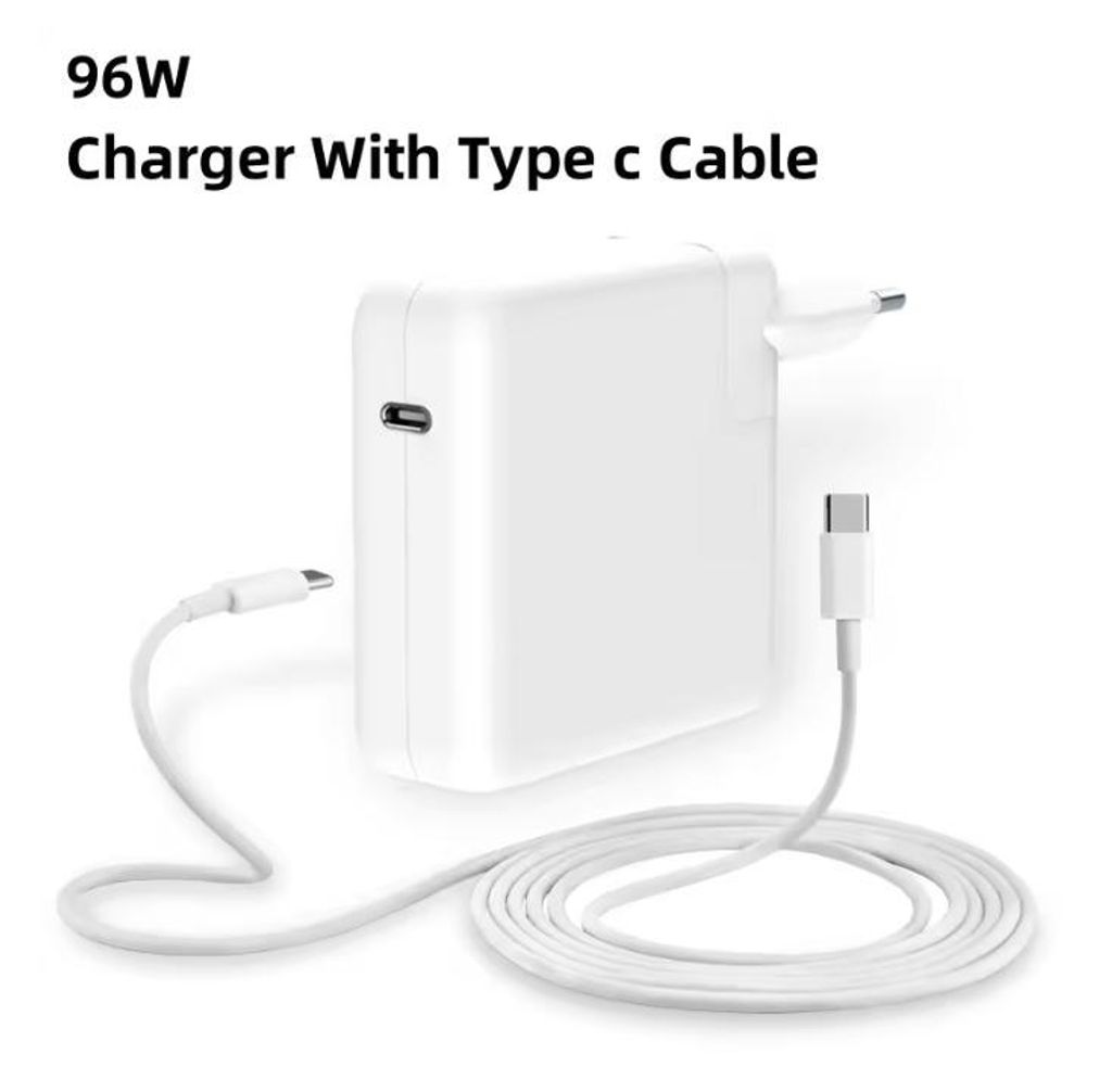 96 W USB-C-PD-Ladegerät Netzteil für MacBook Pro 16 mit Typ-C-Kabel