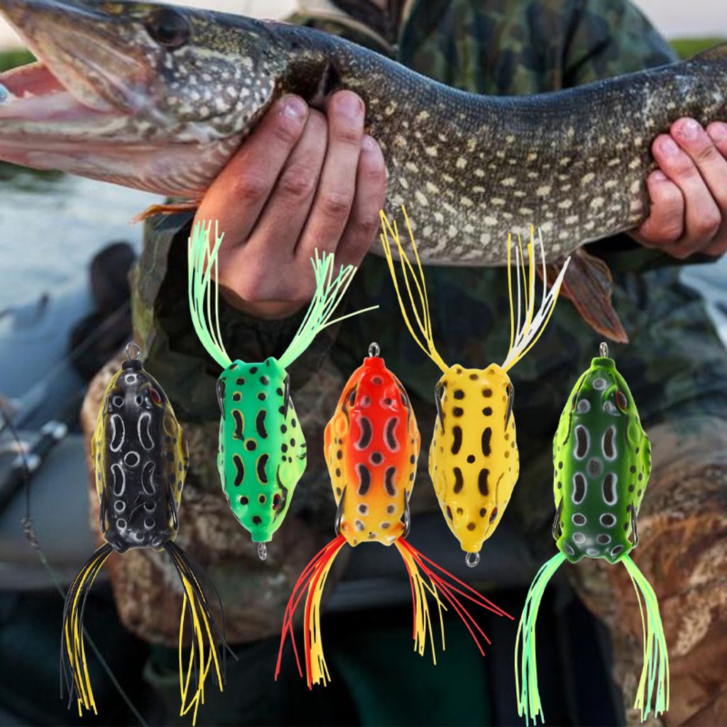 5-teiliges Forellen Angelköder Set - Spinnfischen Mit Einzelhaken Für Längere Würfe