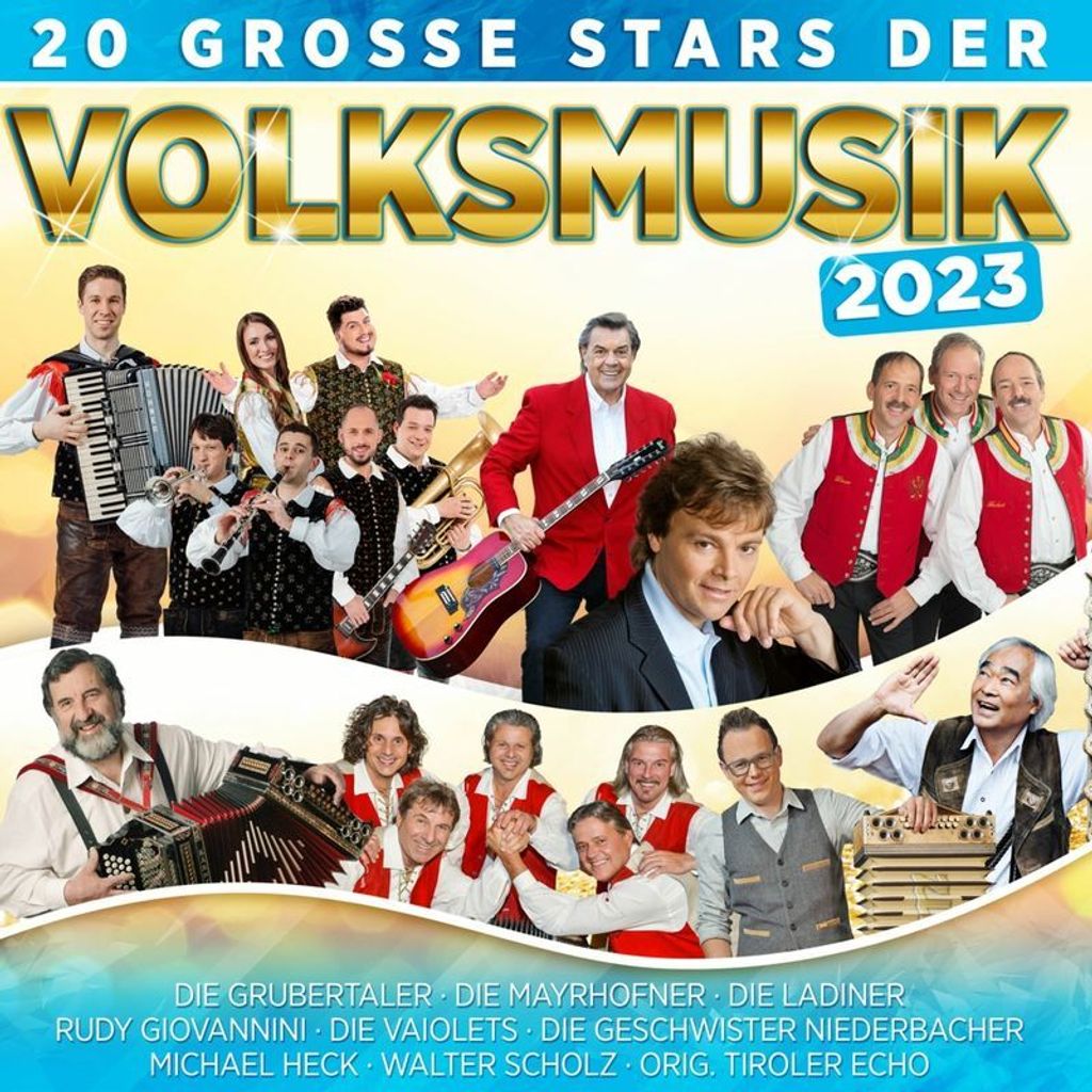 20 Große Stars Der Volksmusik 2023 - CD Produktbild 