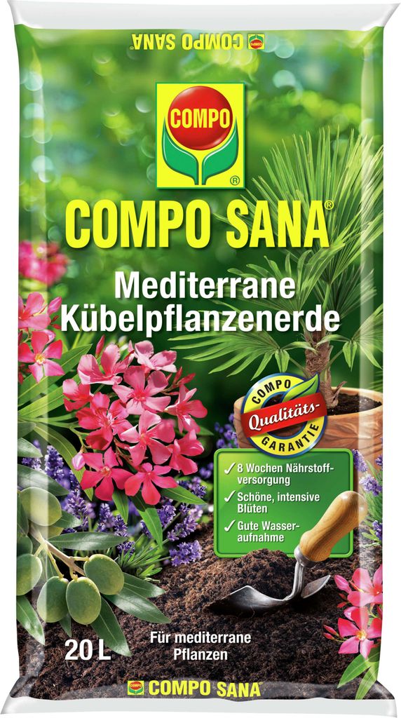 COMPO SANA Mediterrane Kübelpflanzenerde 20 Liter Produktbild 