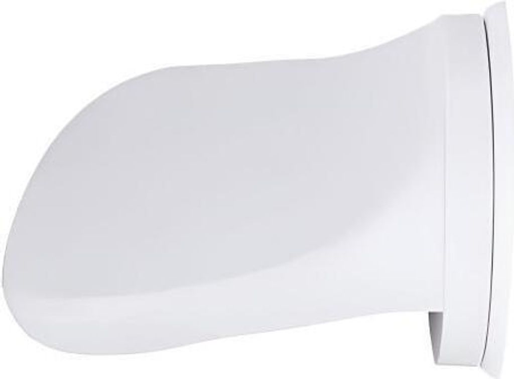 A white shower footrest is shown from the side against a white background.
