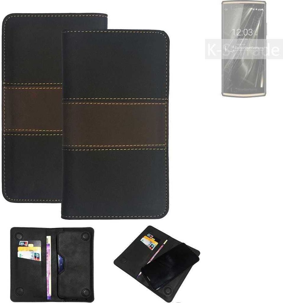 K-S-Trade Hülle Handyhülle kompatibel mit Oukitel K7 Pro Schutzhülle Walletcase Bookstyle Tasche Schutz Case Handytasche Wallet Cover Kunstleder