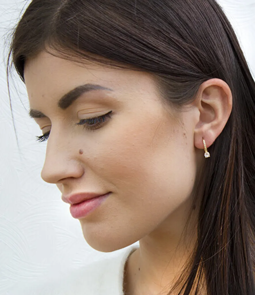 Eleganza Dorata: Gli Orecchini AGUC1955-GOLD con Zirconi Luxury - 2