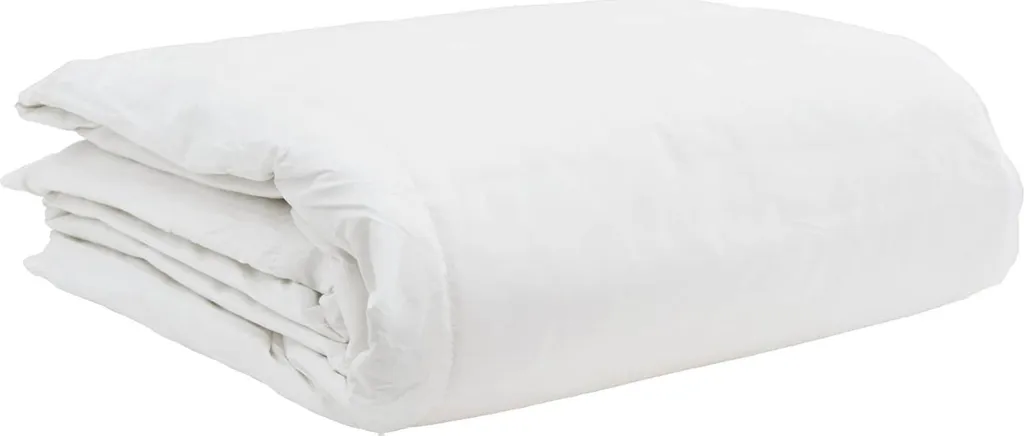 vidaXL Set di piumini con cuscini 3 pezzi Piuma bianca - 4