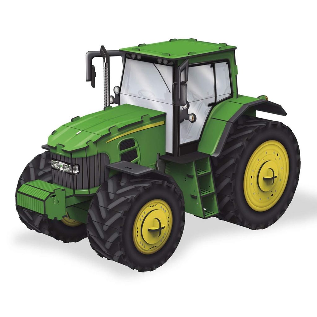 Graine Creative 3D Puzzle Traktor Karton Modellbau 30,7x17x19 cm Spielzeug