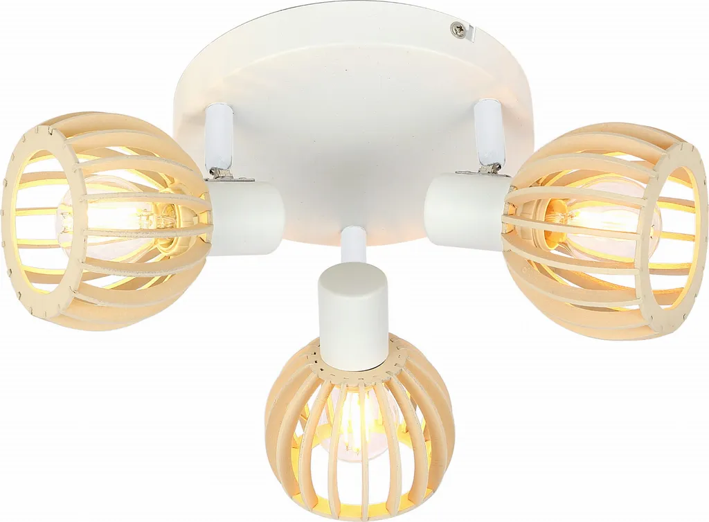 Plafonnier ATARRI pour Salon et Chambre Luminaire Blanc Discret 98-68118