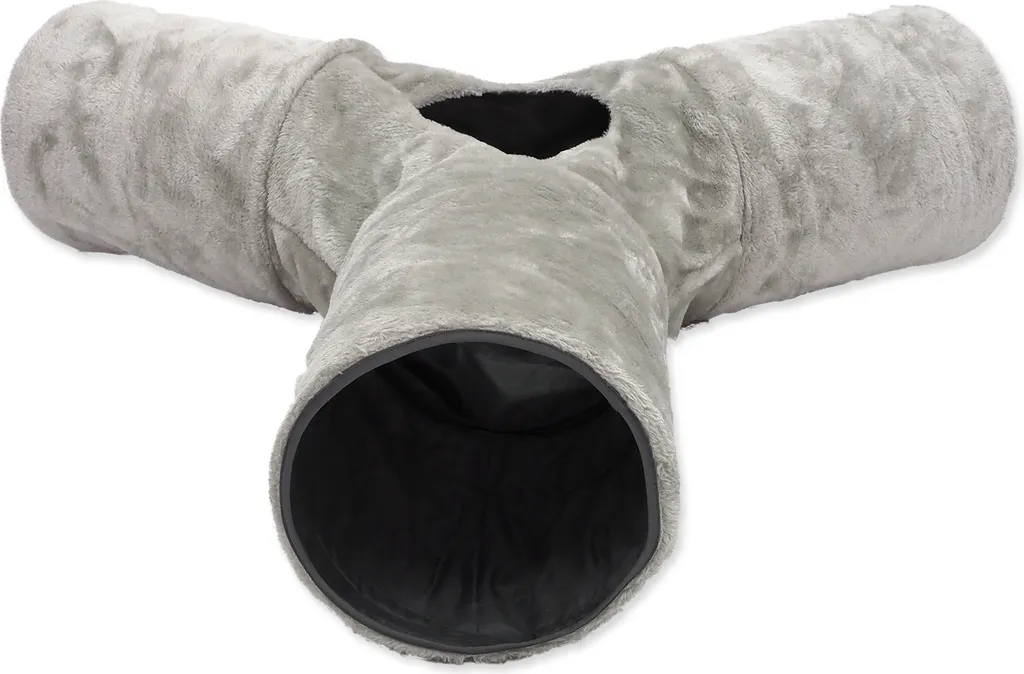 Magic Cat Tunnel a Y Frusciante 80cm | Peluche Grigio per Gatti Attivi