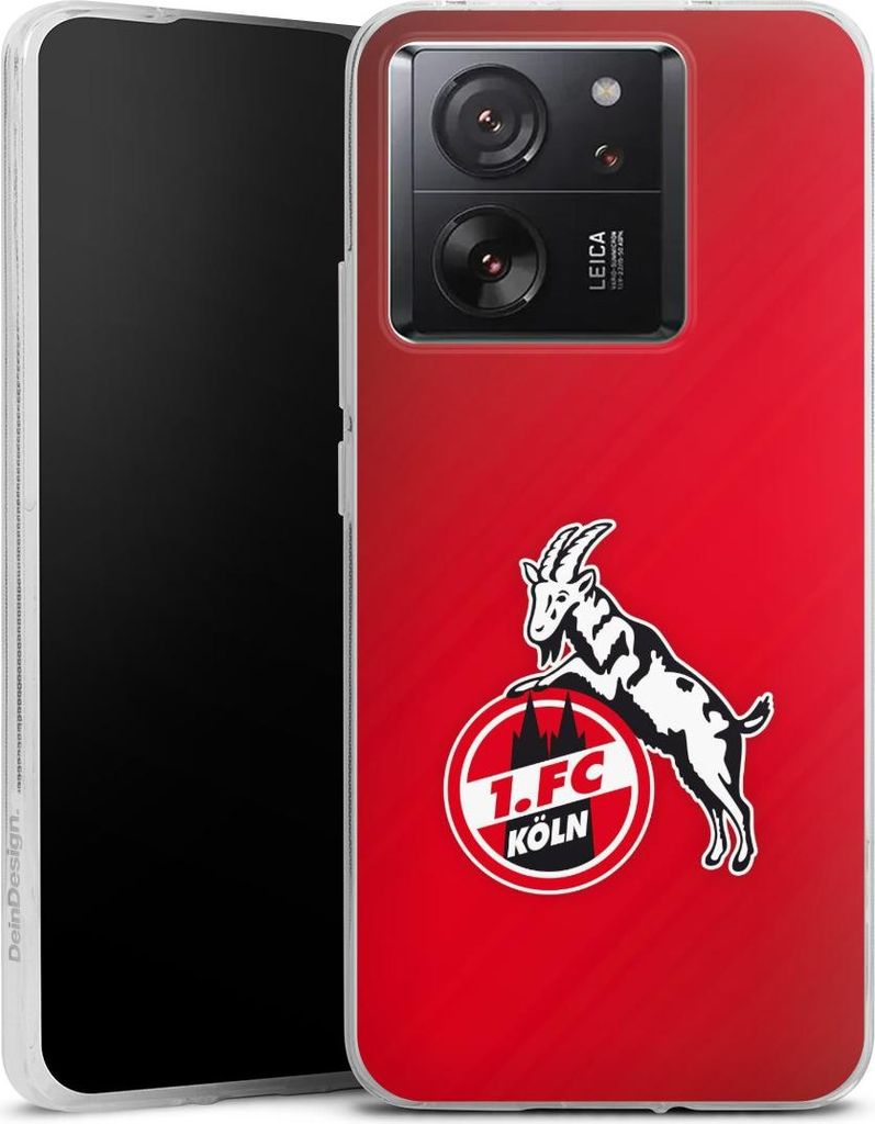 DeinDesign Handyhülle für Xiaomi 13T Pro Silikon Hülle Case Smartphone Schutzhülle 1. FC Köln EffZeh Offizielles Lizenzprodukt