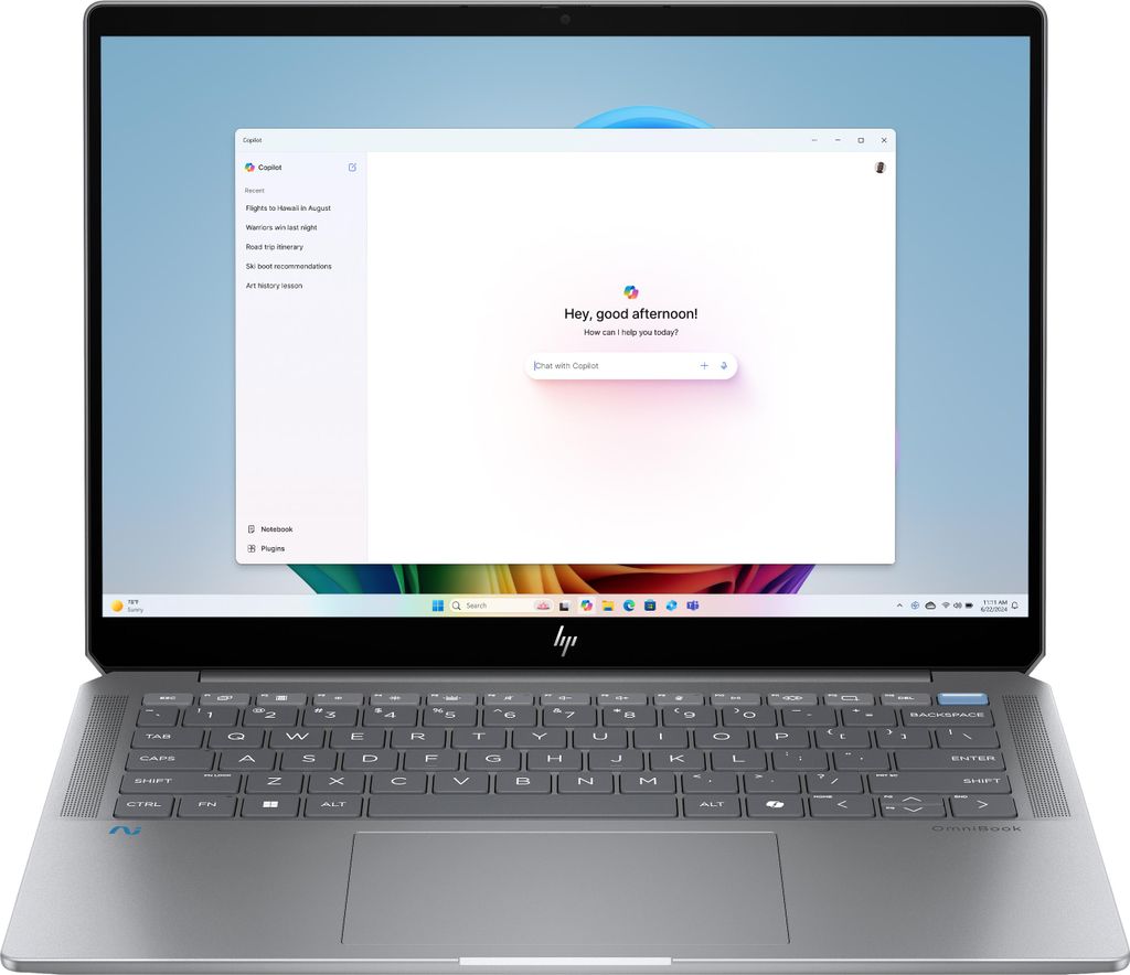 OmniBook Ultra 14-fd0099ng (silber, AMD Ryzen AI 9 HX 375, AMD Radeon 890M, 32 GB LPDDR5X, 2 TB (2 TB SSD), Windows 11 Home)