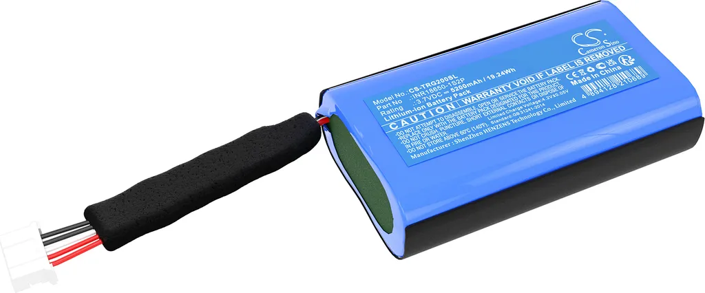 TECHTEK Batteria compatibile con [Teufel] Rockster Go 2 sostituisce INR18650-1S2P