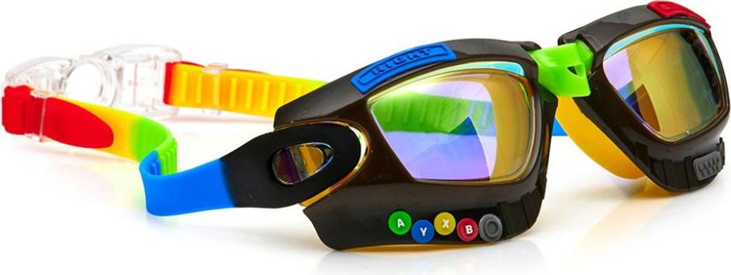 Bling2O Schwimmbrille - Gamer - Silikon Kinder Schwimmbrille mit UV-Schutz