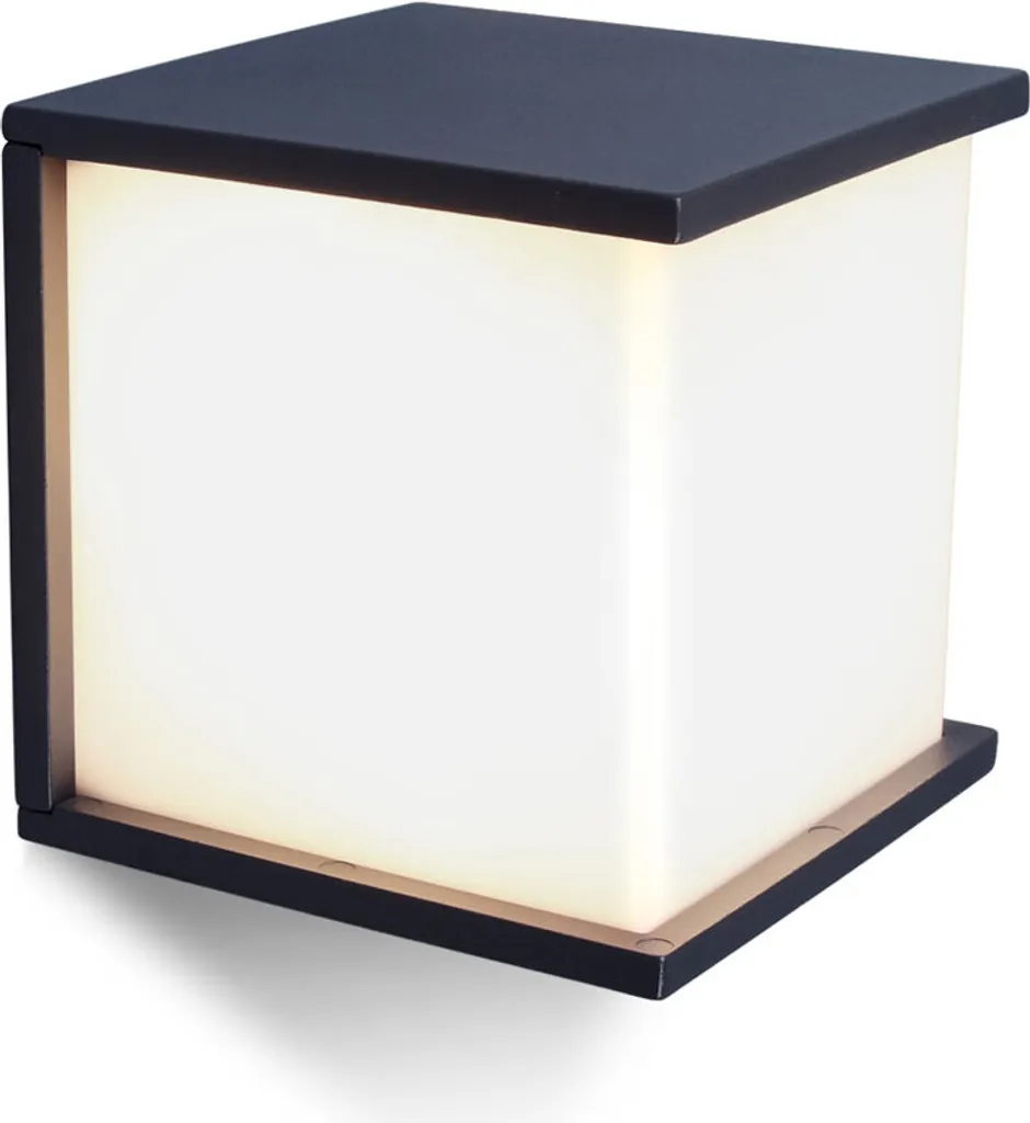 Éclairage Extérieur Design pour Terrasse et Entrée - Applique Cube E27 - 2