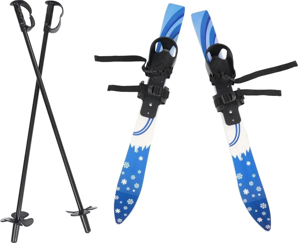 Skis pour enfants sans chaussures spéciales ensemble de ski bleu 2-8a