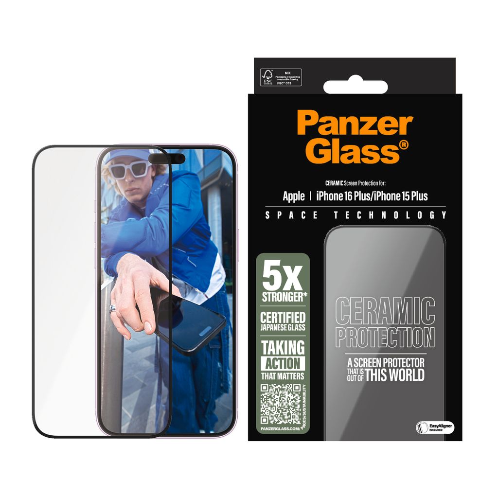 Protecteur d'écran en céramique Panzerglass Ultra-Wide Fit Image du produit 
