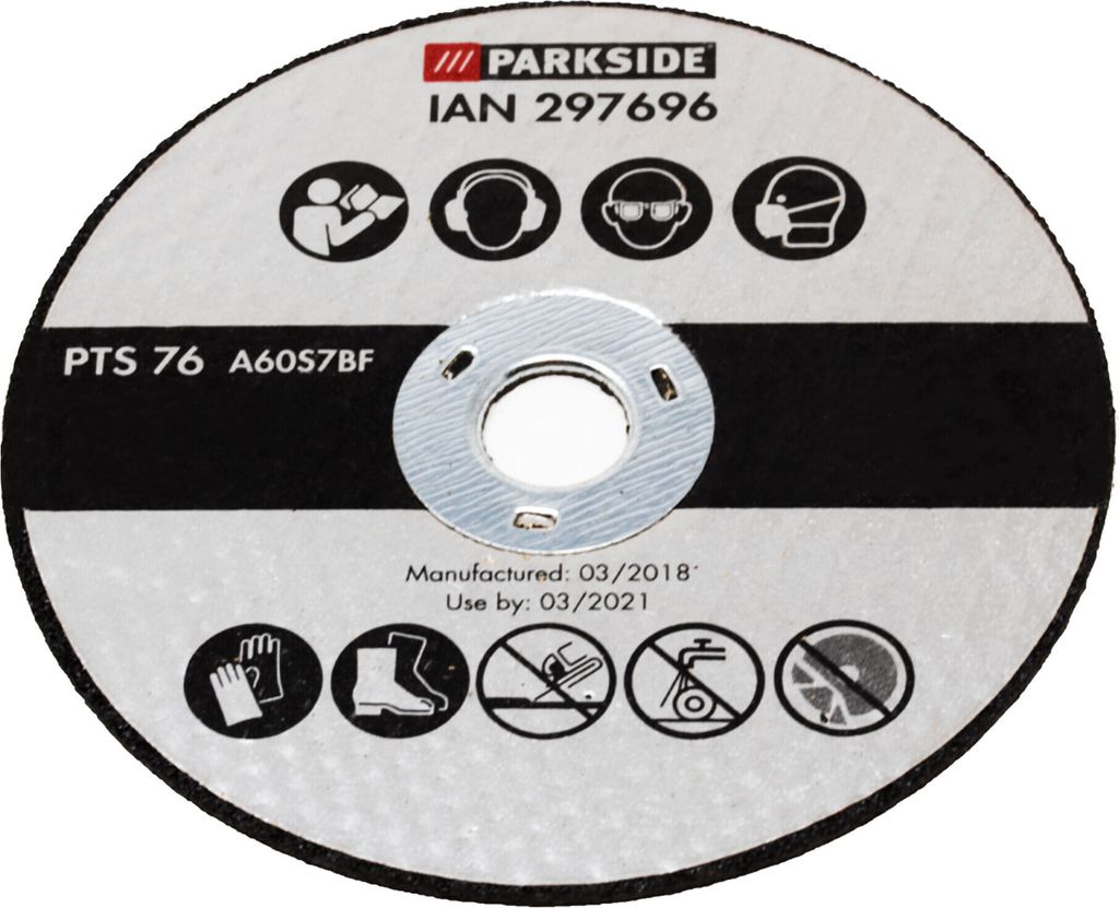 Trennscheibe aus Metall für Parkside Winkelschleifer Produktbild 