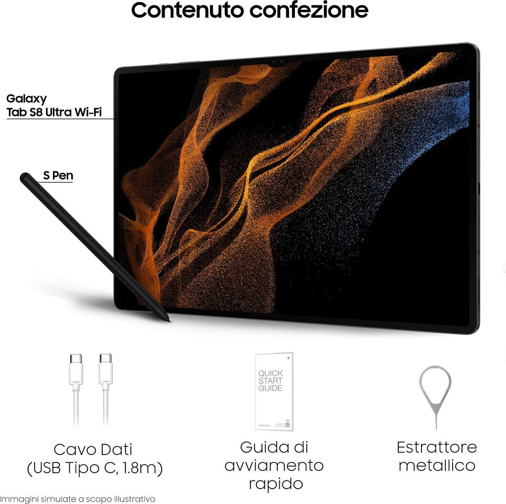 Samsung Galaxy Tab S8 Ultra WiFi SM-X900, 37,1 cm (14.6"), Obrázek produktu 
