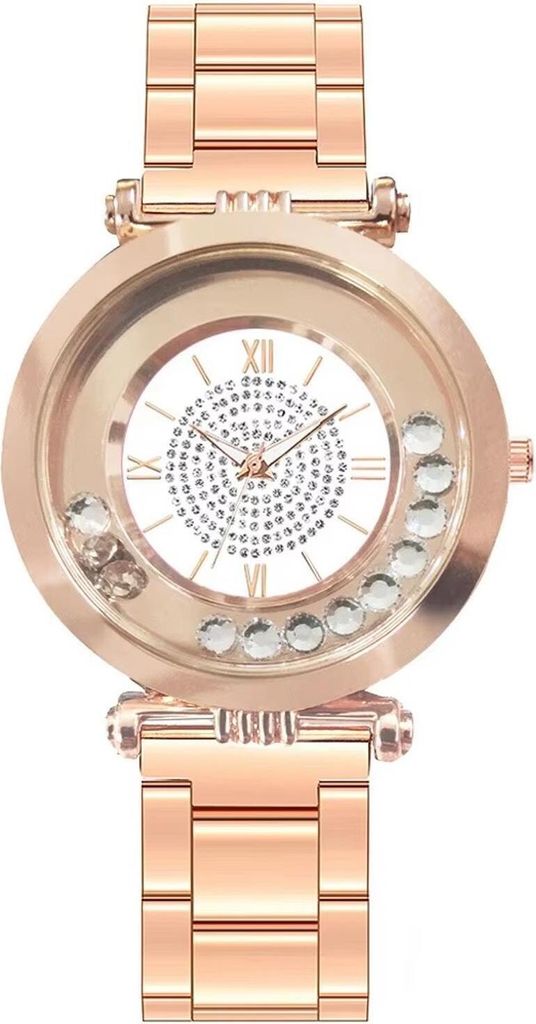 Elegante Damenuhr Delinda in Gold und Weiß – und Stilvoll KP33555