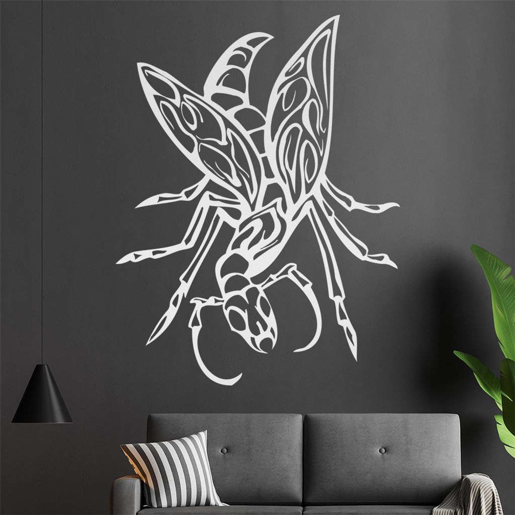 Riesen Käfer Wandtattoo in 6 Größen - Wandaufkleber Wall Sticker - Dekoration, Küche, Wohnzimmer, Schlafzimmer, Badezimmer