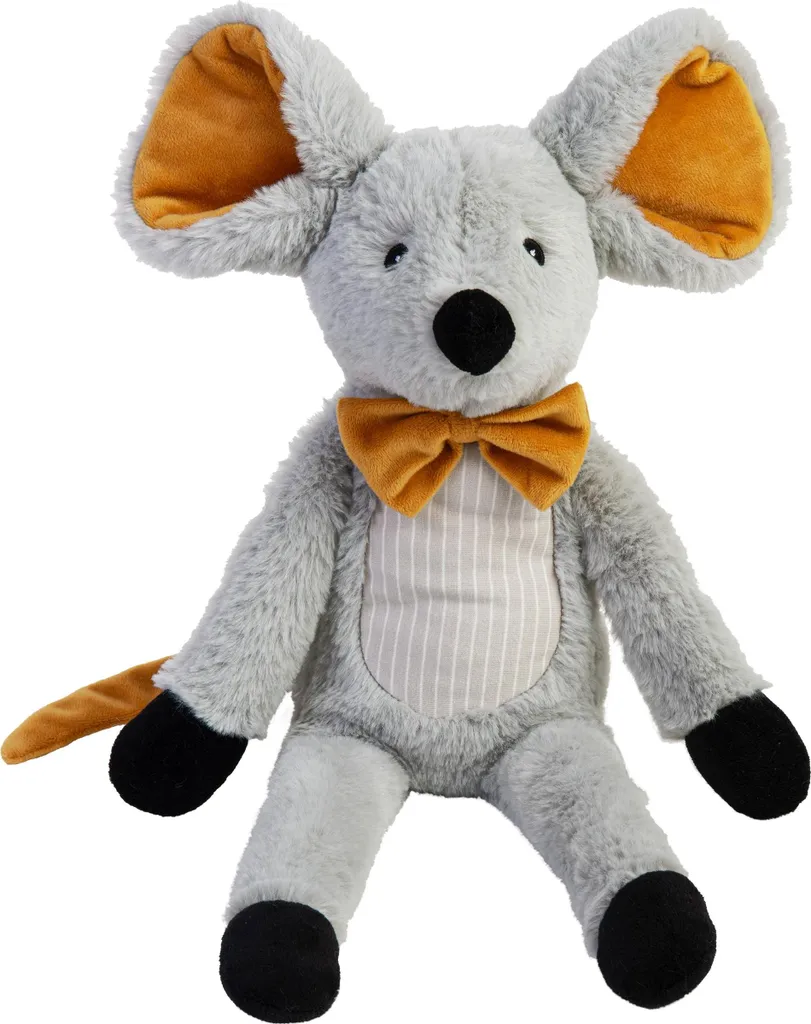 Doudou Souris pour Sommeil Bébé - Peluche Happy Horse Misty 42cm Gris