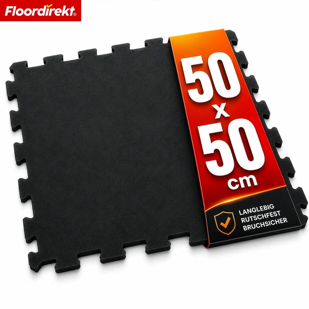 Rubberen vloermat, 50x50 cm, beschermingsmat voor Productafbeelding 
