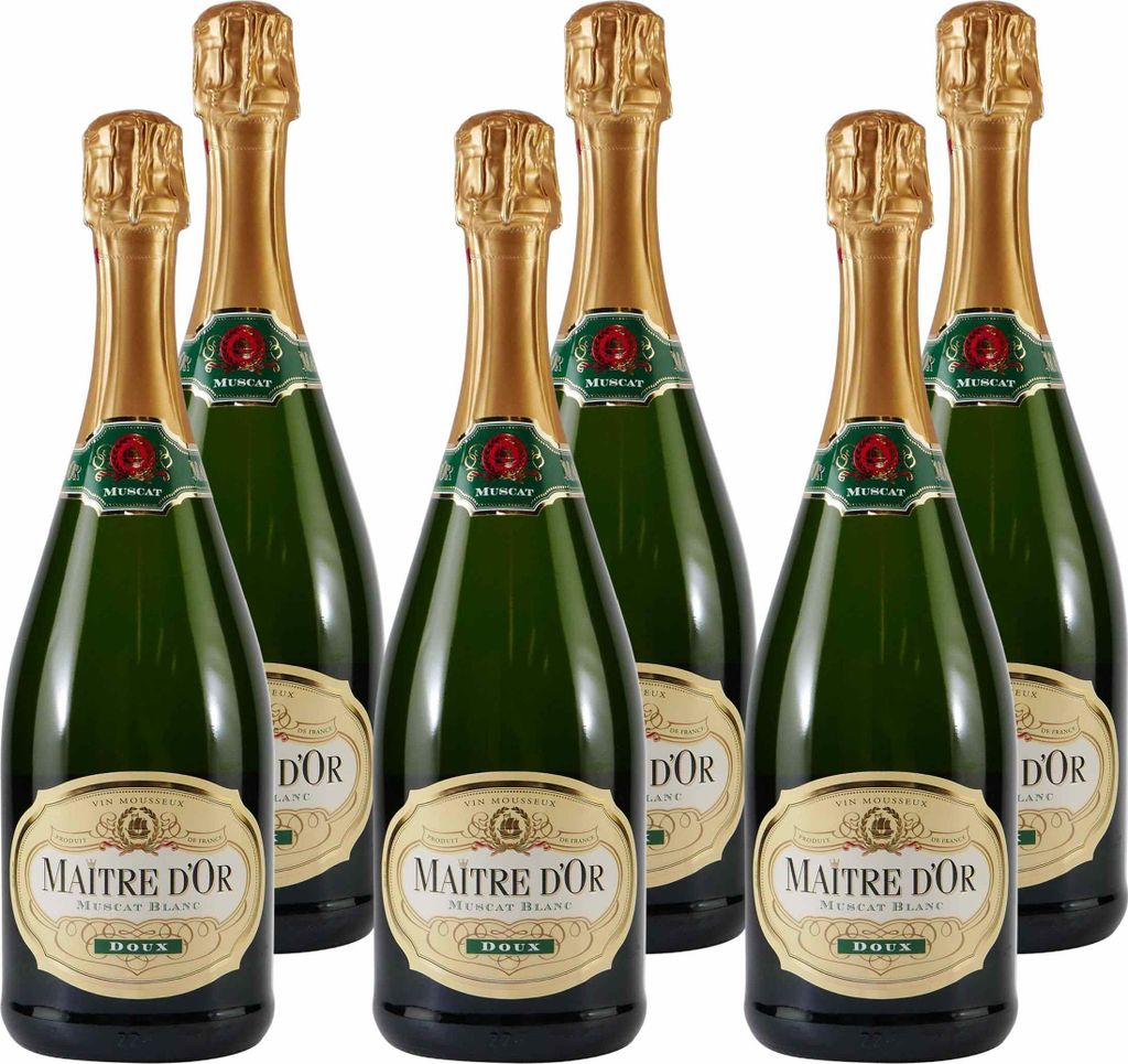 Maitre d ́Or Sekt Muscat Blanc -doux- (6 x 0,75L)