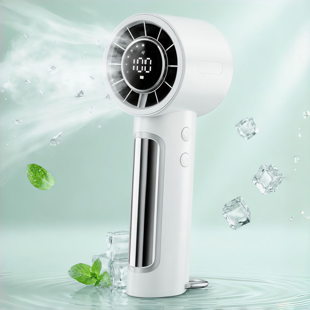 Tragbarer Handventilator mit LED Display,100 Produktbild 