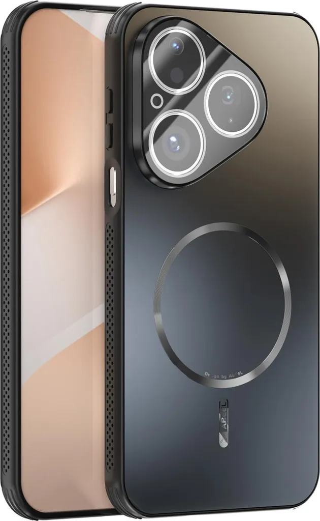 Cover Magnetica Huawei Pura 80 - Custodia Opaca Shockproof Nero