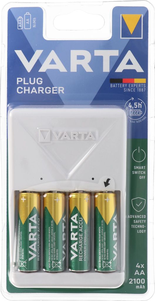 Varta 57657 101 451, Nikl-metal hydridová (NiMH), Zkrat, 4 Obrázek produktu 