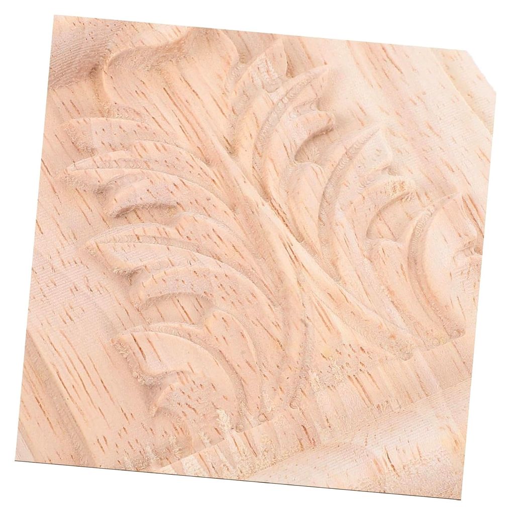 Unbemalte Holzdekoration für Kleiderschrankaufsatz mit römischem Säulendesign